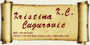 Kristina Čugurović vizit kartica